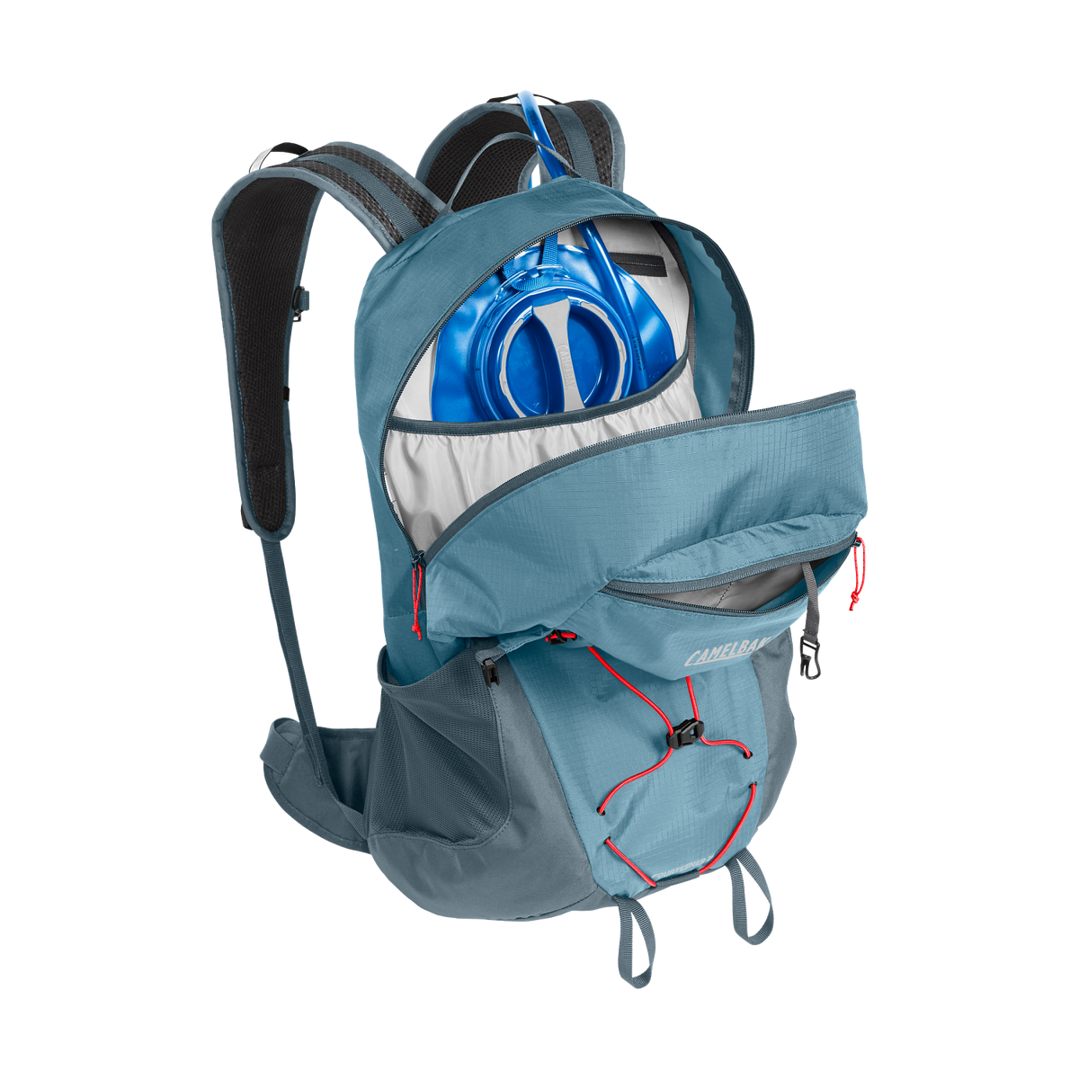 Women's Fourteener 24 100oz, Smoke Blue/Fiery Coral